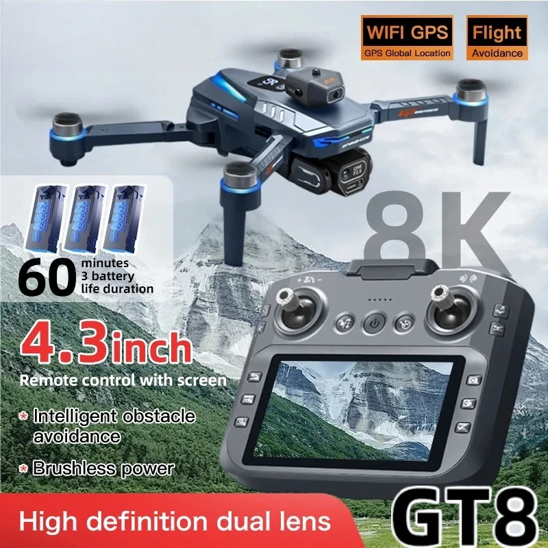 Orijinal GT8 Drone 8K Profesyo - Drone Surveying incelemesi ve fiyatı